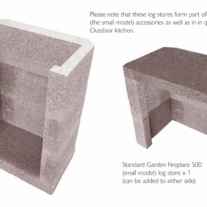 Volcanic Garden Fireplace barbecue – small model
